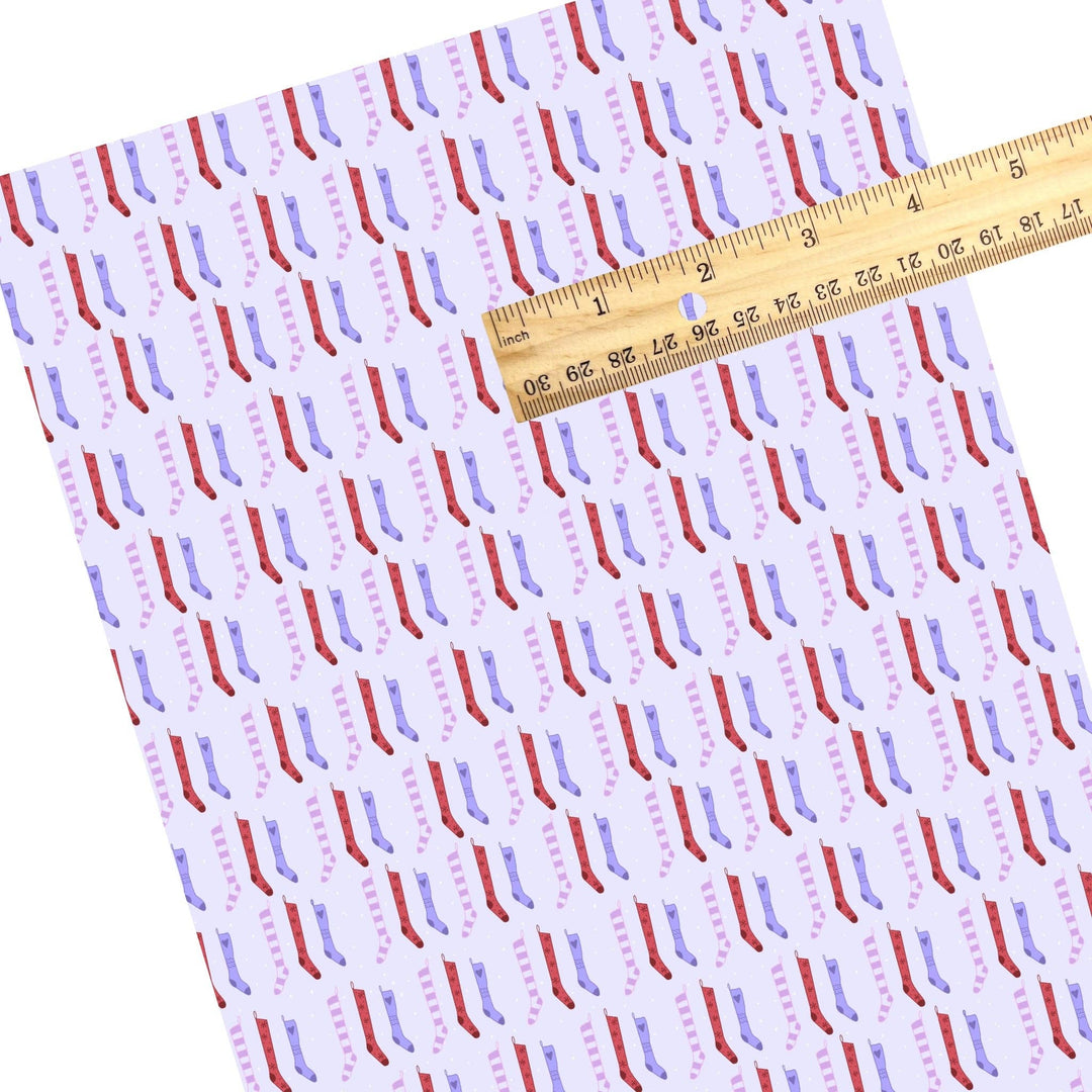 Hang the Stockings Faux Leather Sheets