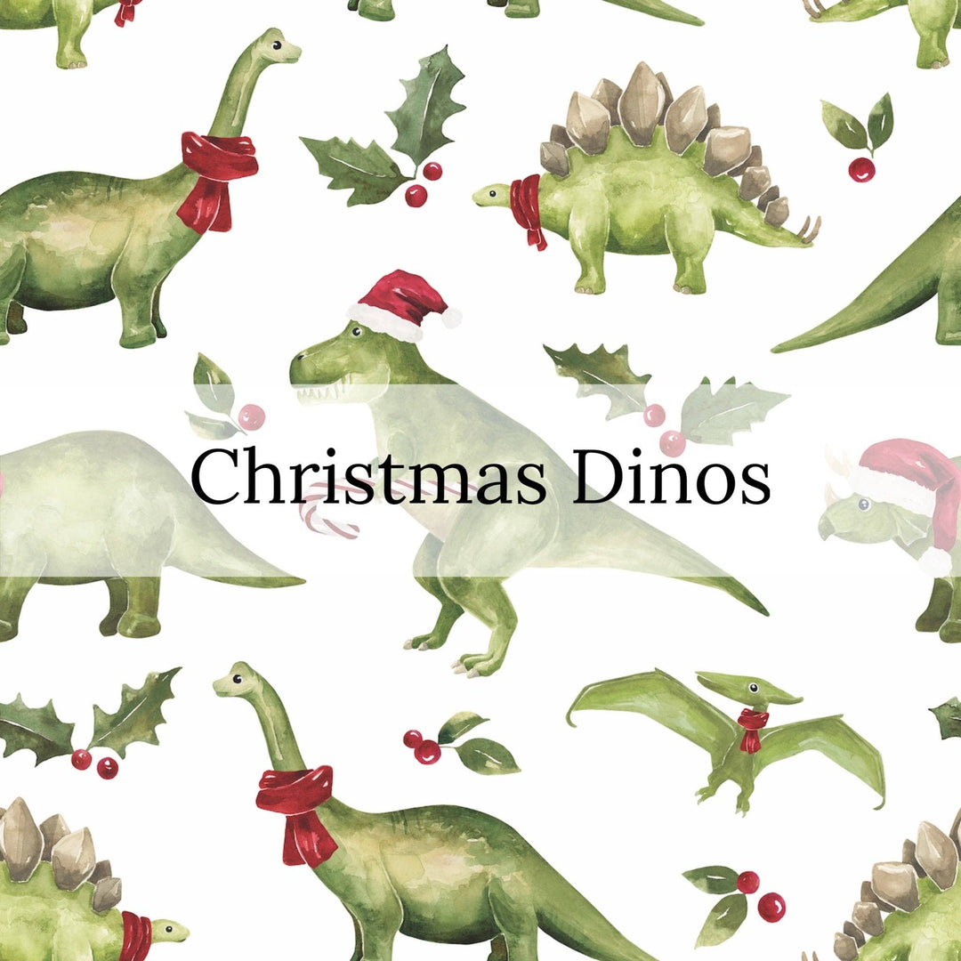 Christmas Dinos Bow Strips