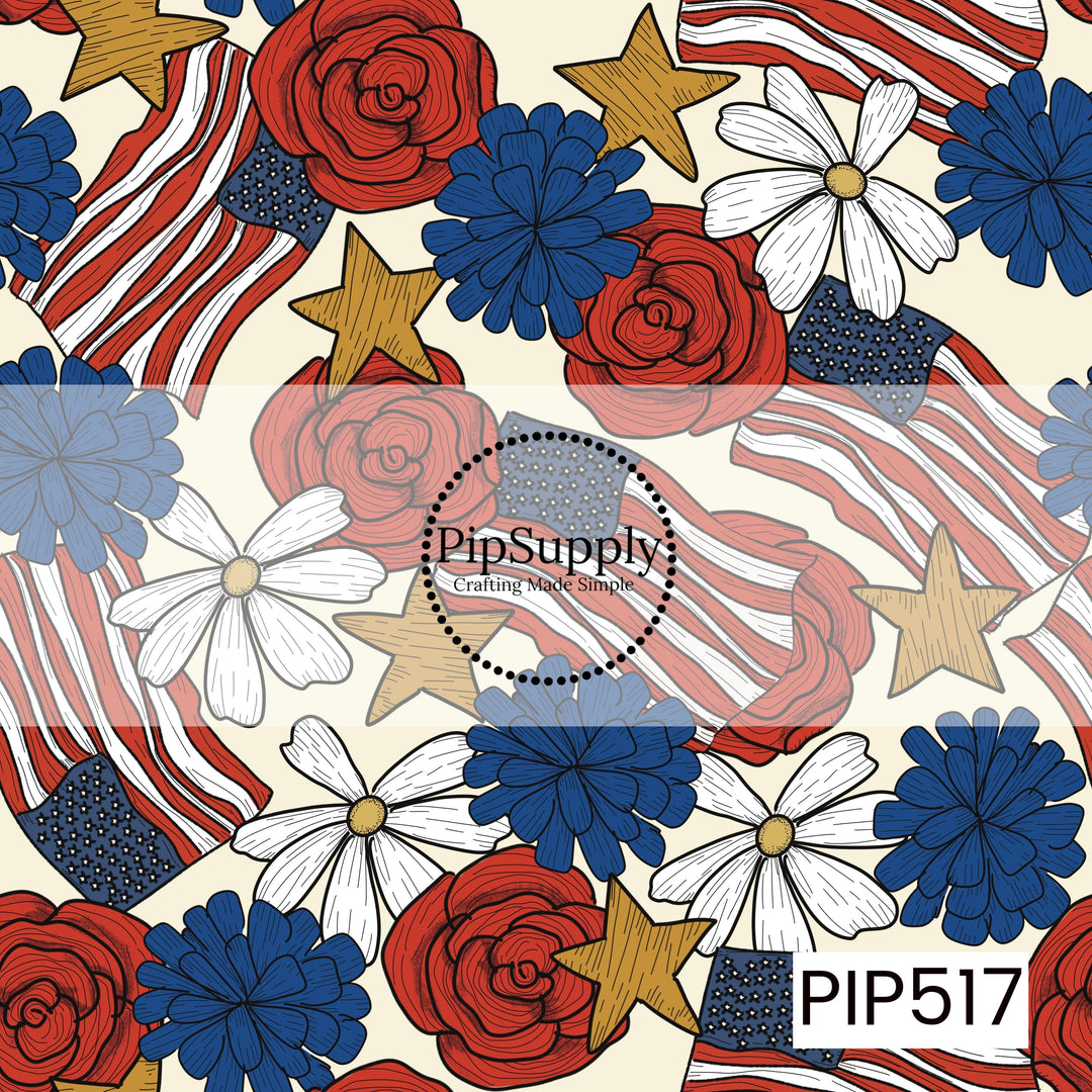 PIP517 - Freedom Floral And Flag