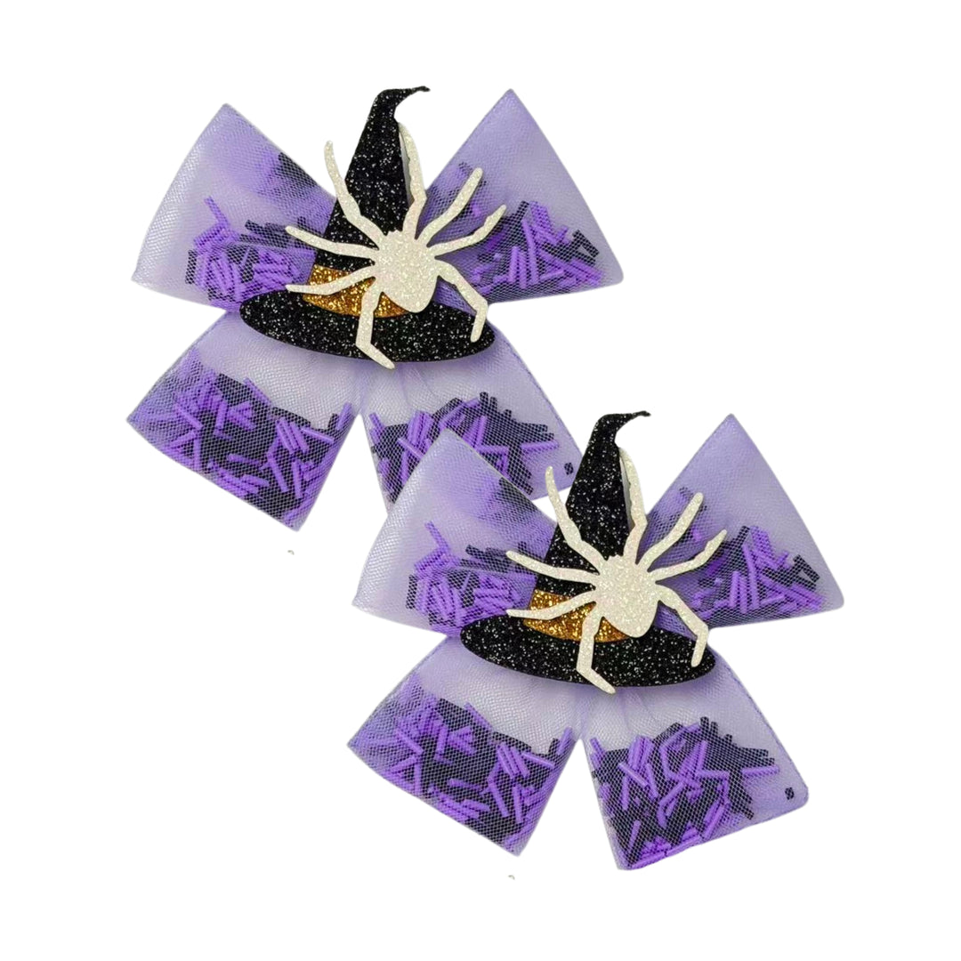 Spooky Shakers Purple Bow w/ Clip