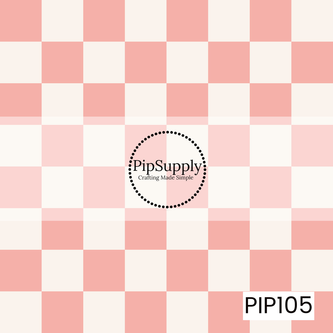 PIP105 - Strawberry Blossom Pink Check