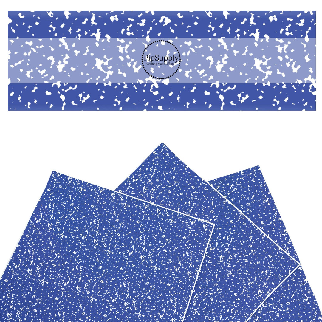 Bright Royal Composition Faux Leather Sheets