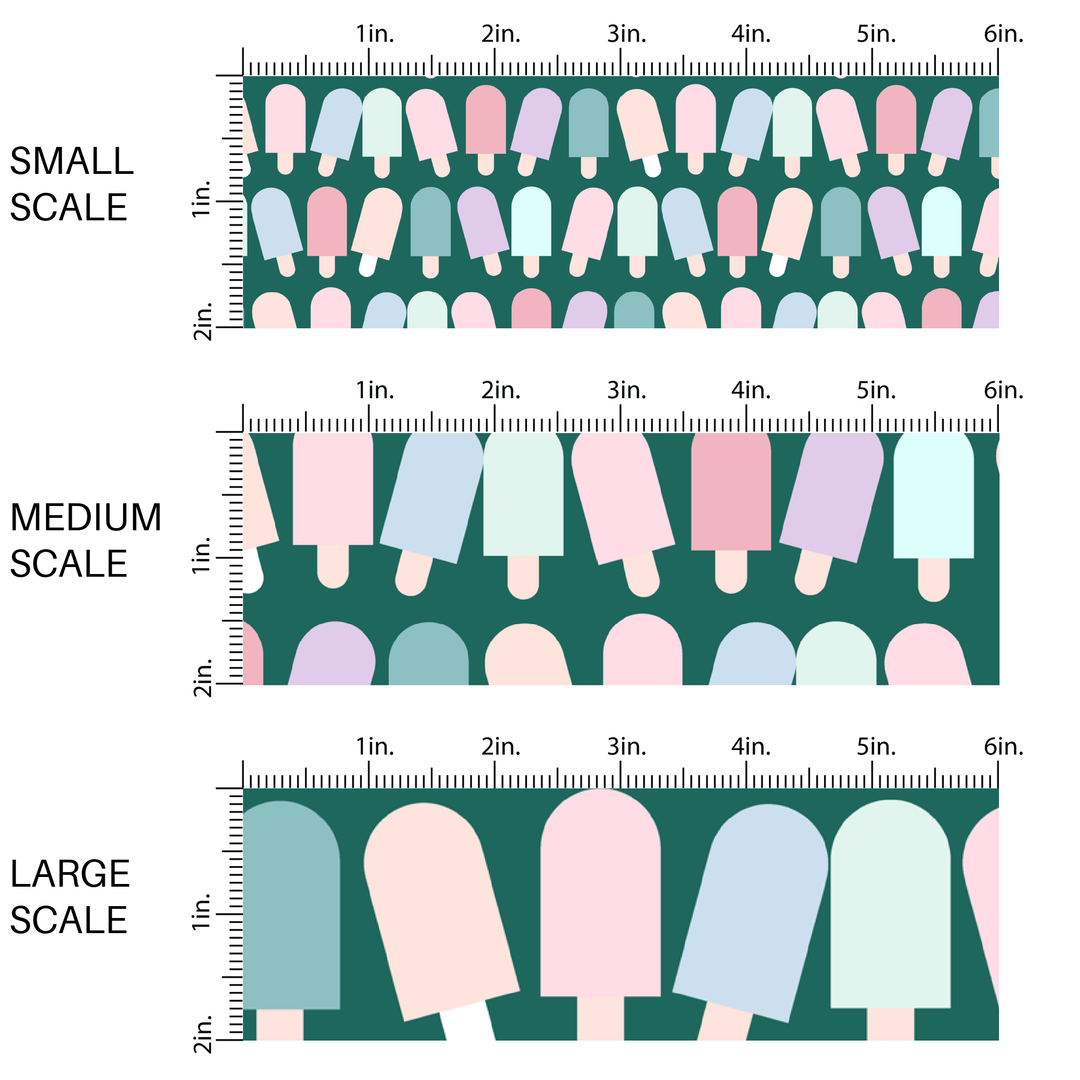 Pastel Popsicles Fabric By The Yard