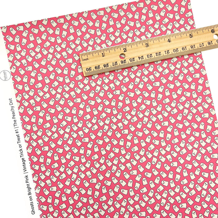 Vintage Trick Or Treat #1 | The Peachy Dot | Faux Leather Sheets