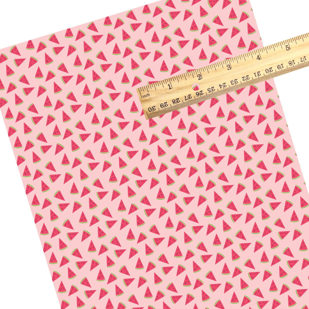 Watermelon Slices Faux Leather Sheets