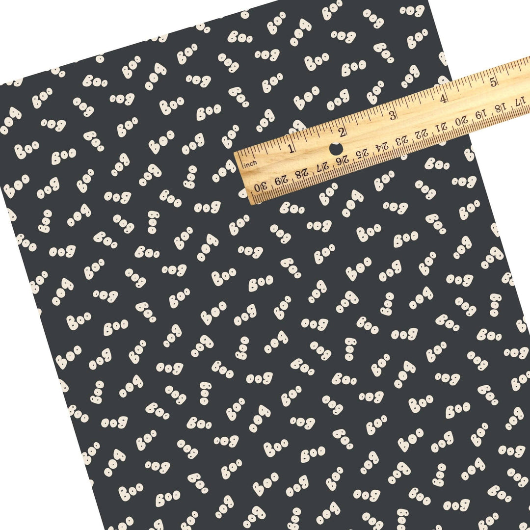 Scattered Boos Charcoal Faux Leather Sheets