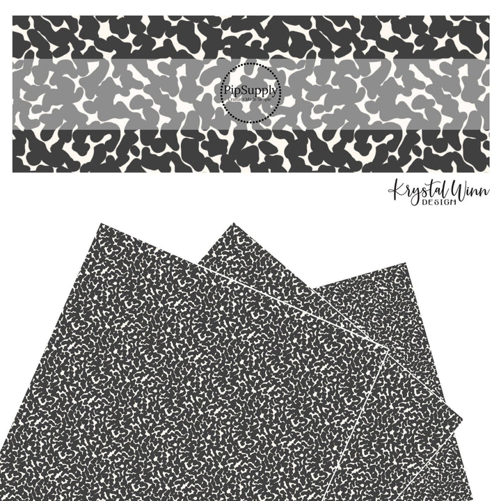 Black Composition Faux Leather Sheets