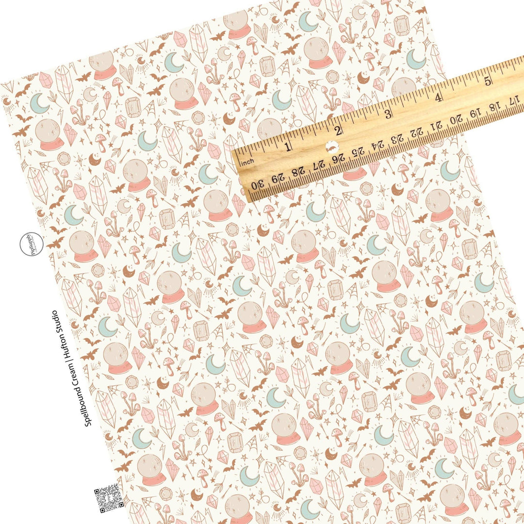 Spellbound Cream Faux Leather Sheets
