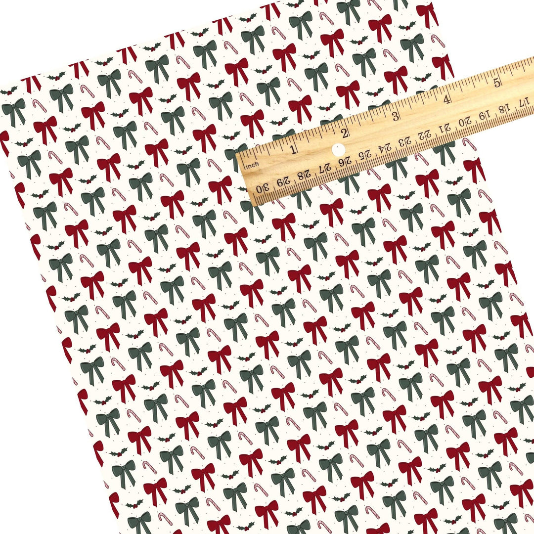 Mixed Christmas Coquette Faux Leather Sheets