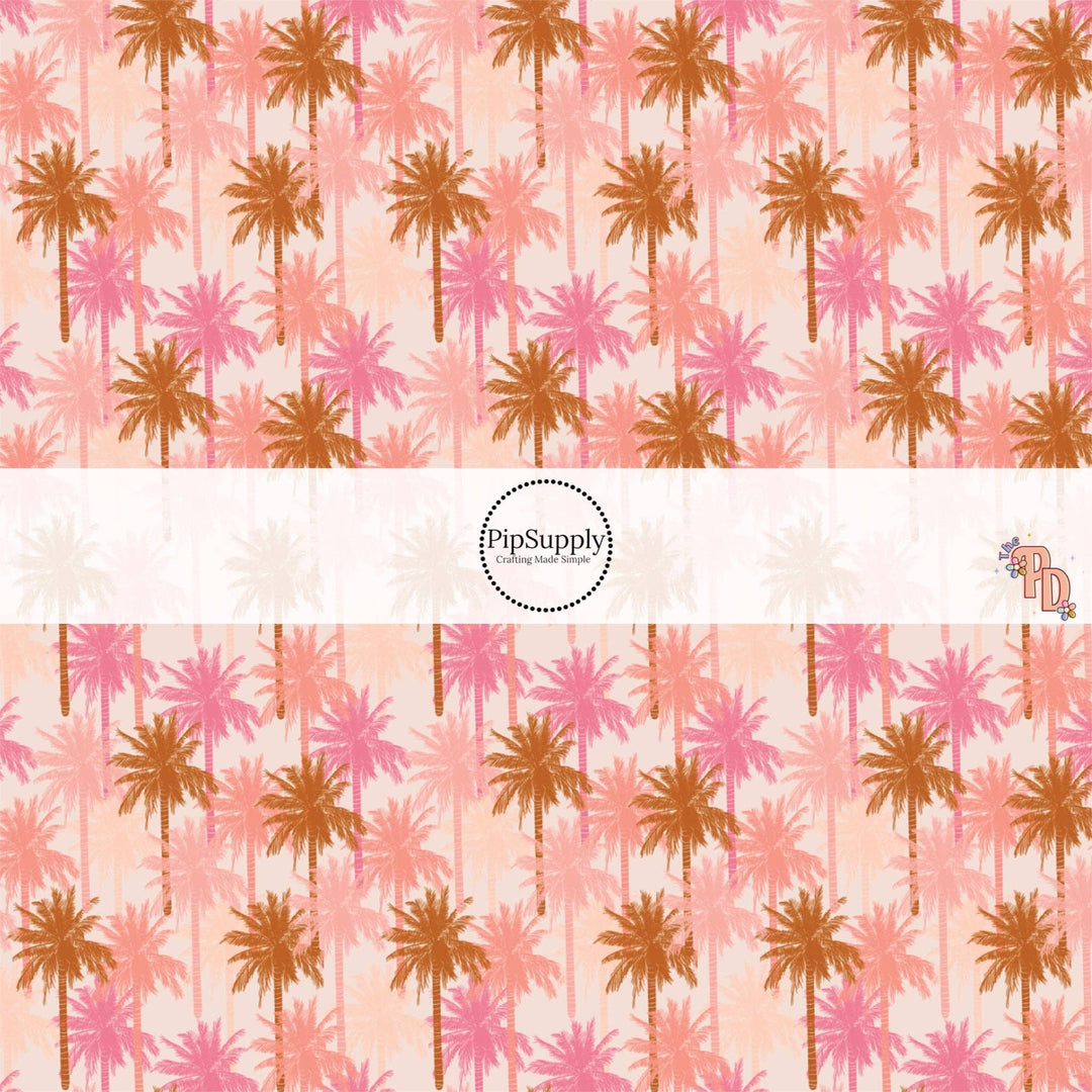Pinky Palms Hair Bow Strips