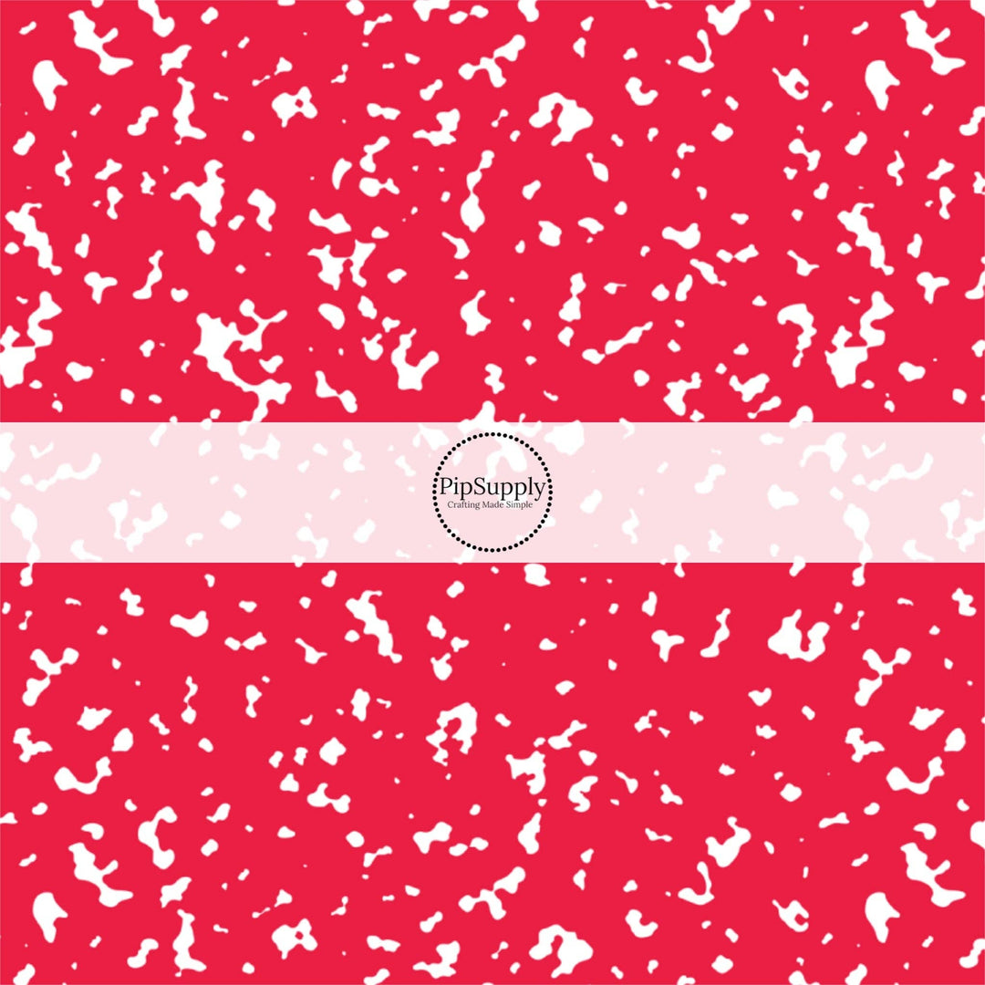 Bright Red Composition Fabric By The Yard