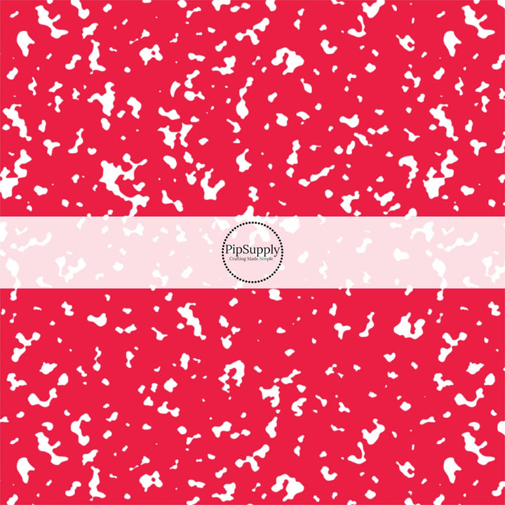 Bright Red Composition Fabric By The Yard