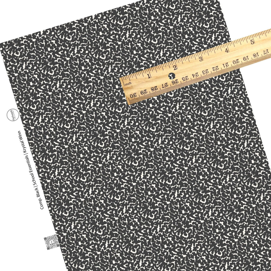 Black Composition Faux Leather Sheets