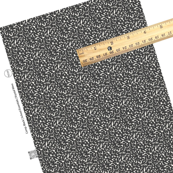 Black Composition Faux Leather Sheets