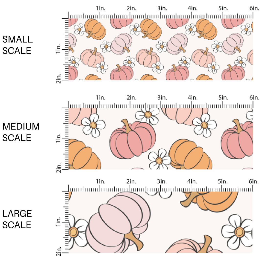 Dainty Pumpkin Patch Fabric By The Yard