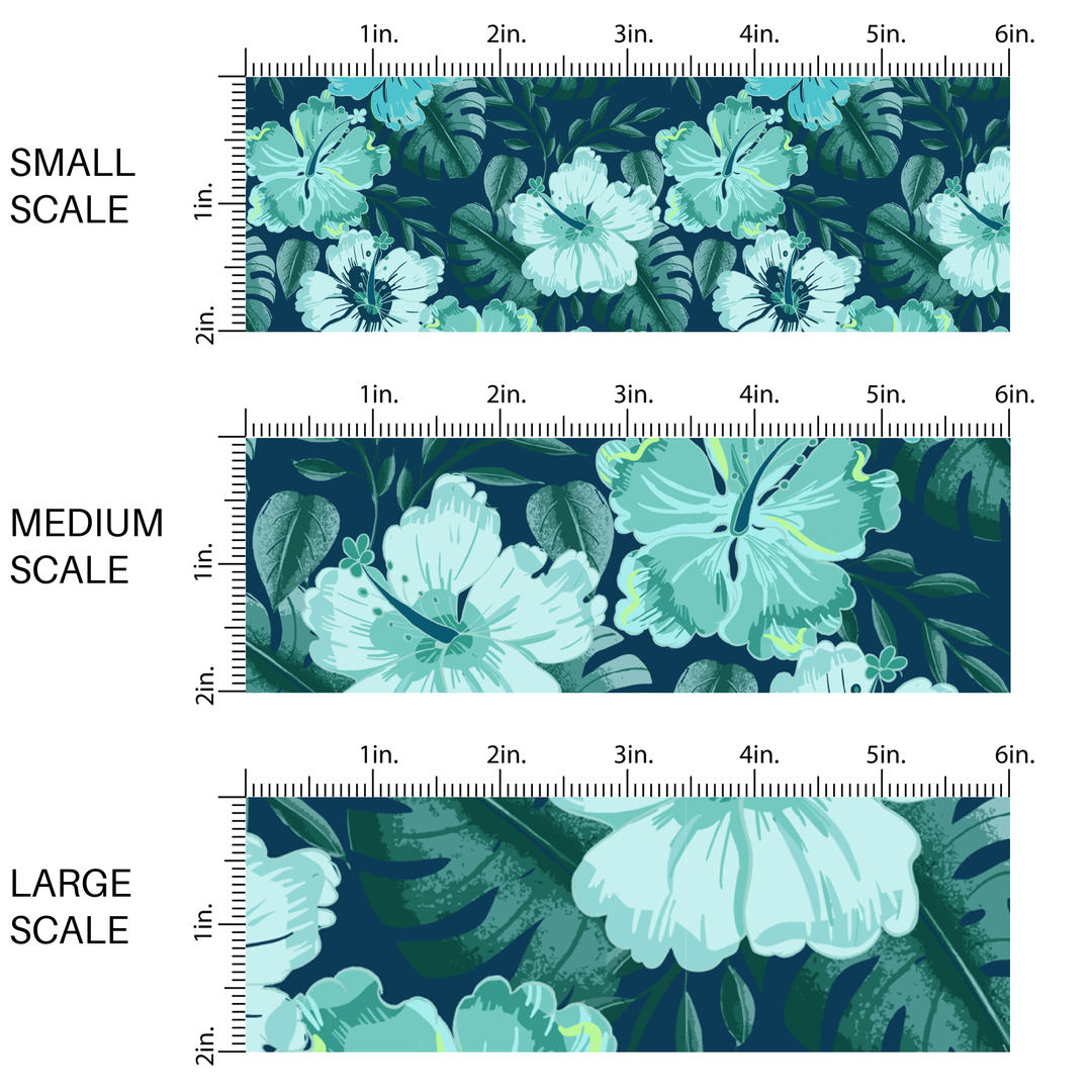 Tropical Plants Fabric By The Yard