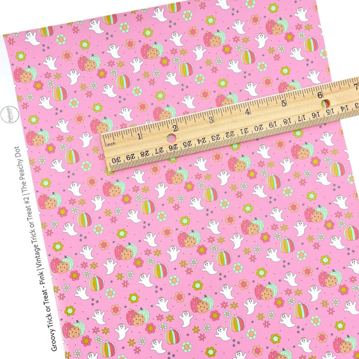 Vintage Trick Or Treat #2 | The Peachy Dot | Faux Leather Sheets