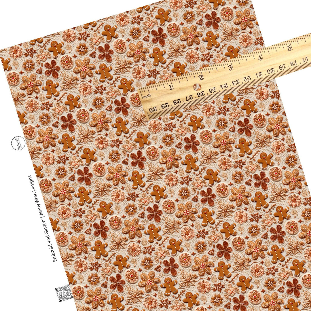 Embroidered Gingers Faux Leather Sheets