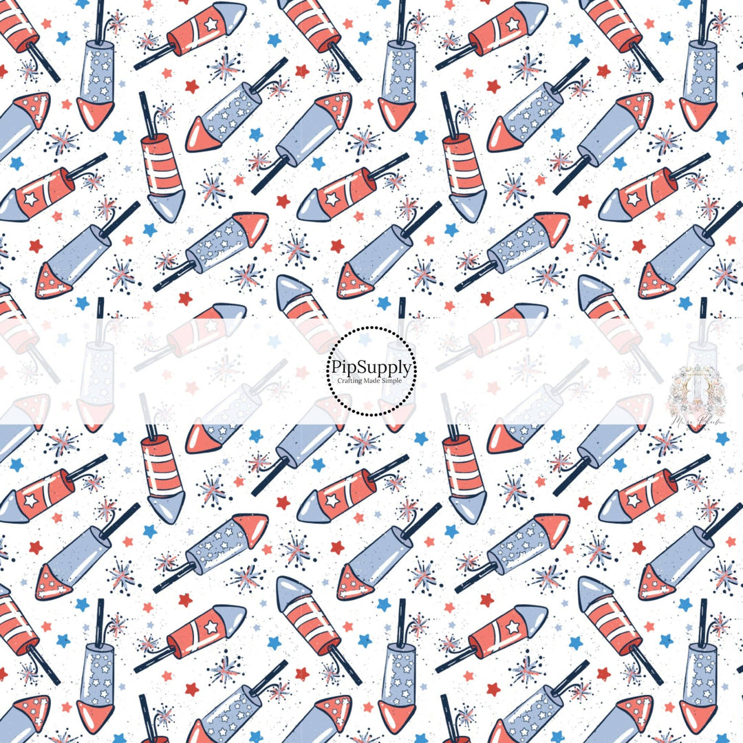 Freedom Firecrackers Hair Bow Strips