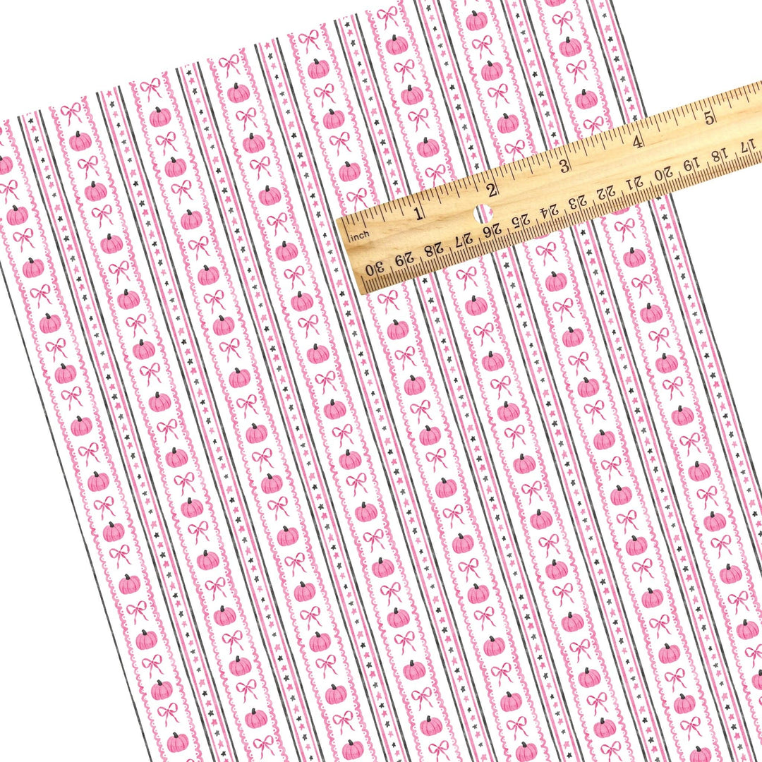 Girly Pumpkin Stripe Faux Leather Sheets