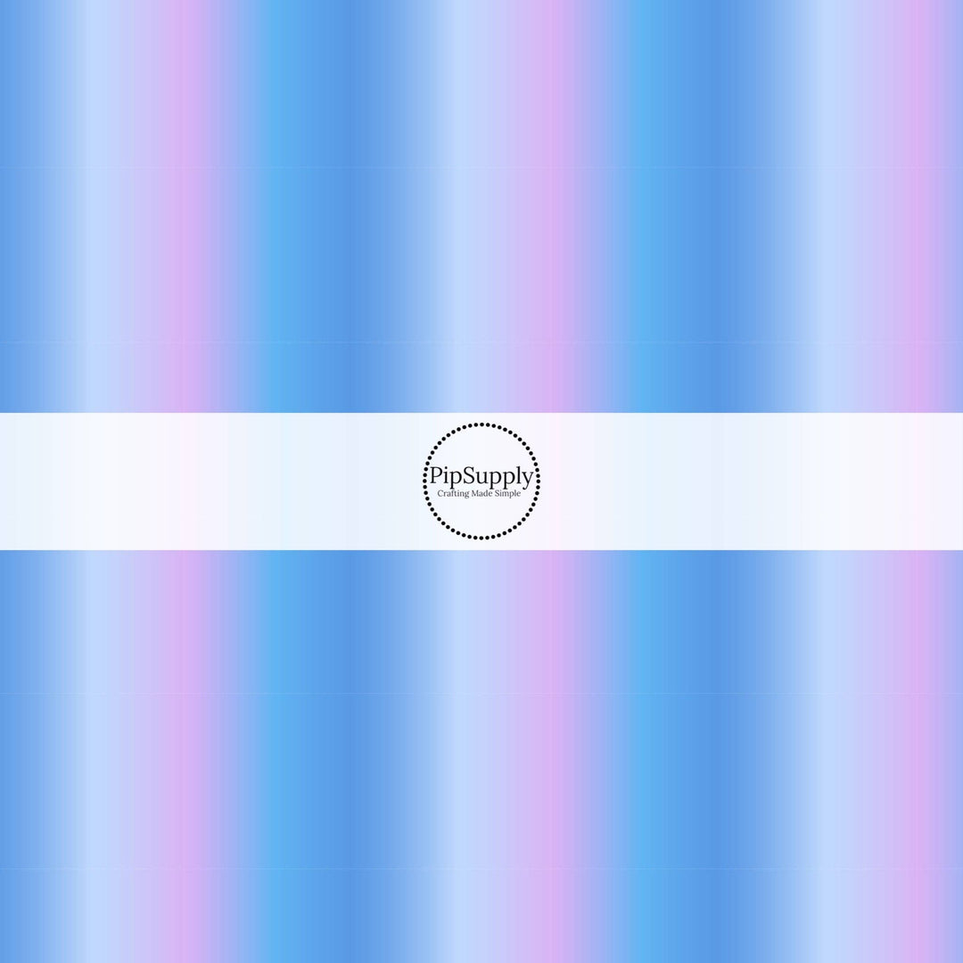 Blue and Lavender Ombre Fabric By The Yard