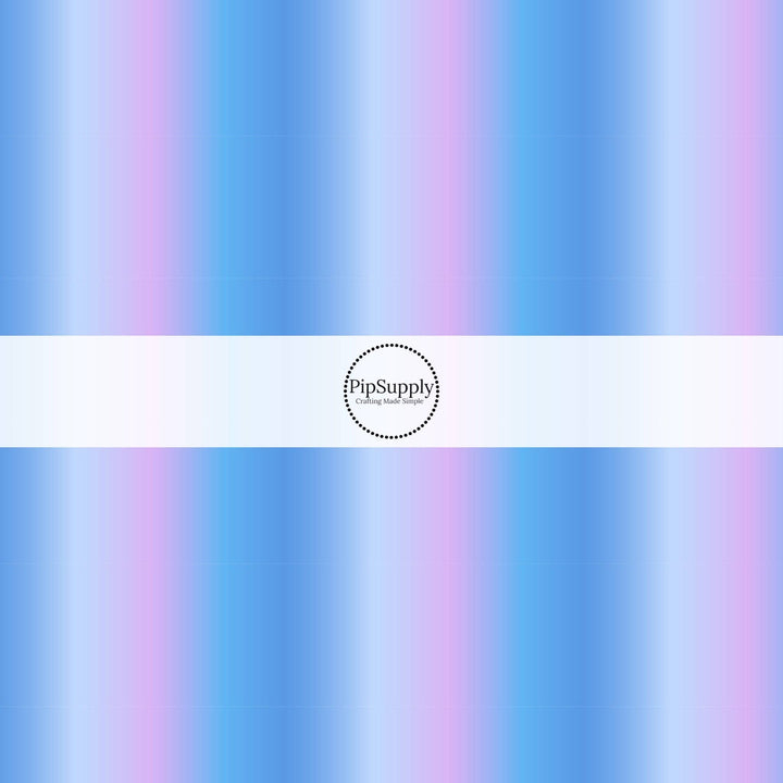 Blue and Lavender Ombre Fabric By The Yard
