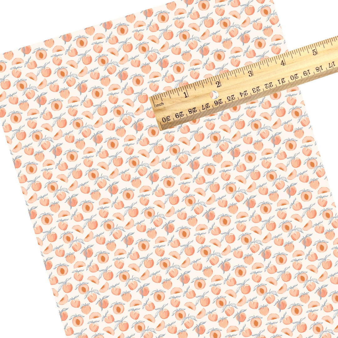 Georgia Peaches Faux Leather Sheets