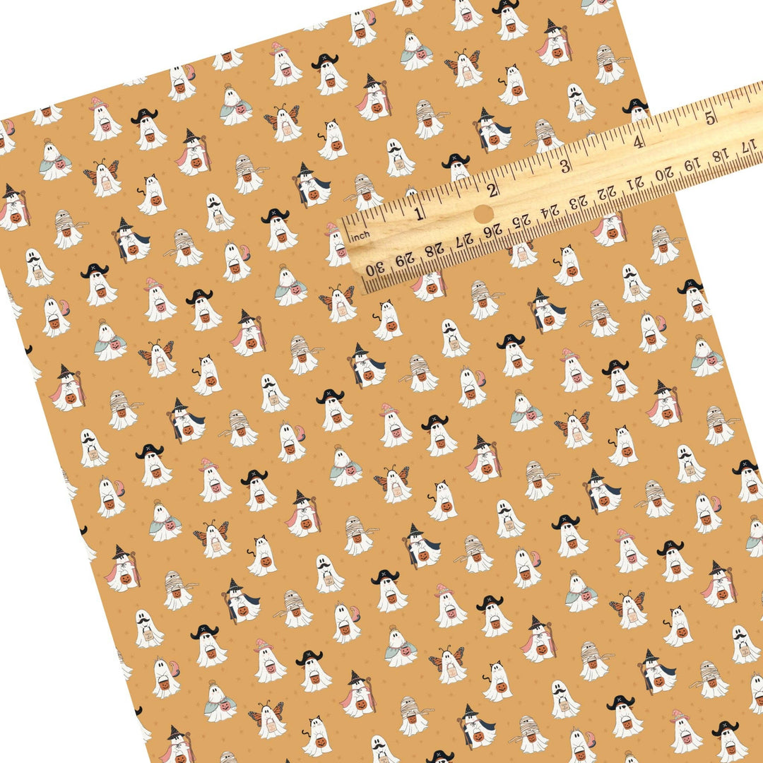 Costume Ghosts Faux Leather Sheets