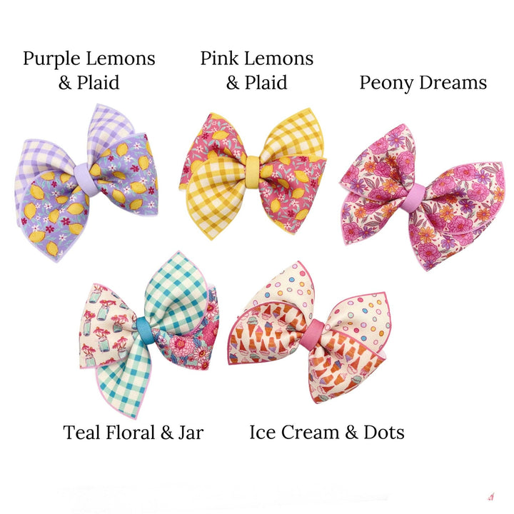 Summer Haze Pinwheel Neoprene DIY Hair Bows