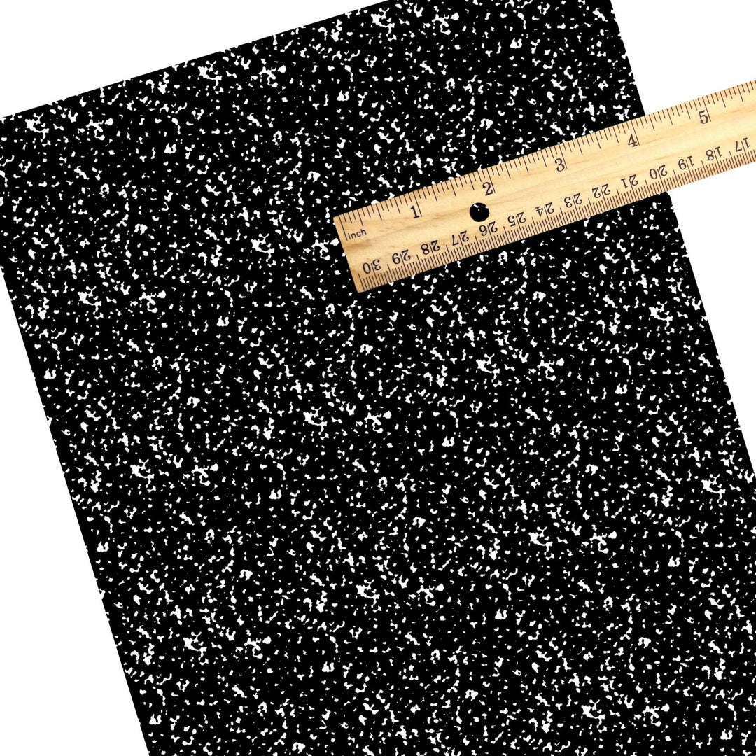 Classic Black Composition Faux Leather Sheets