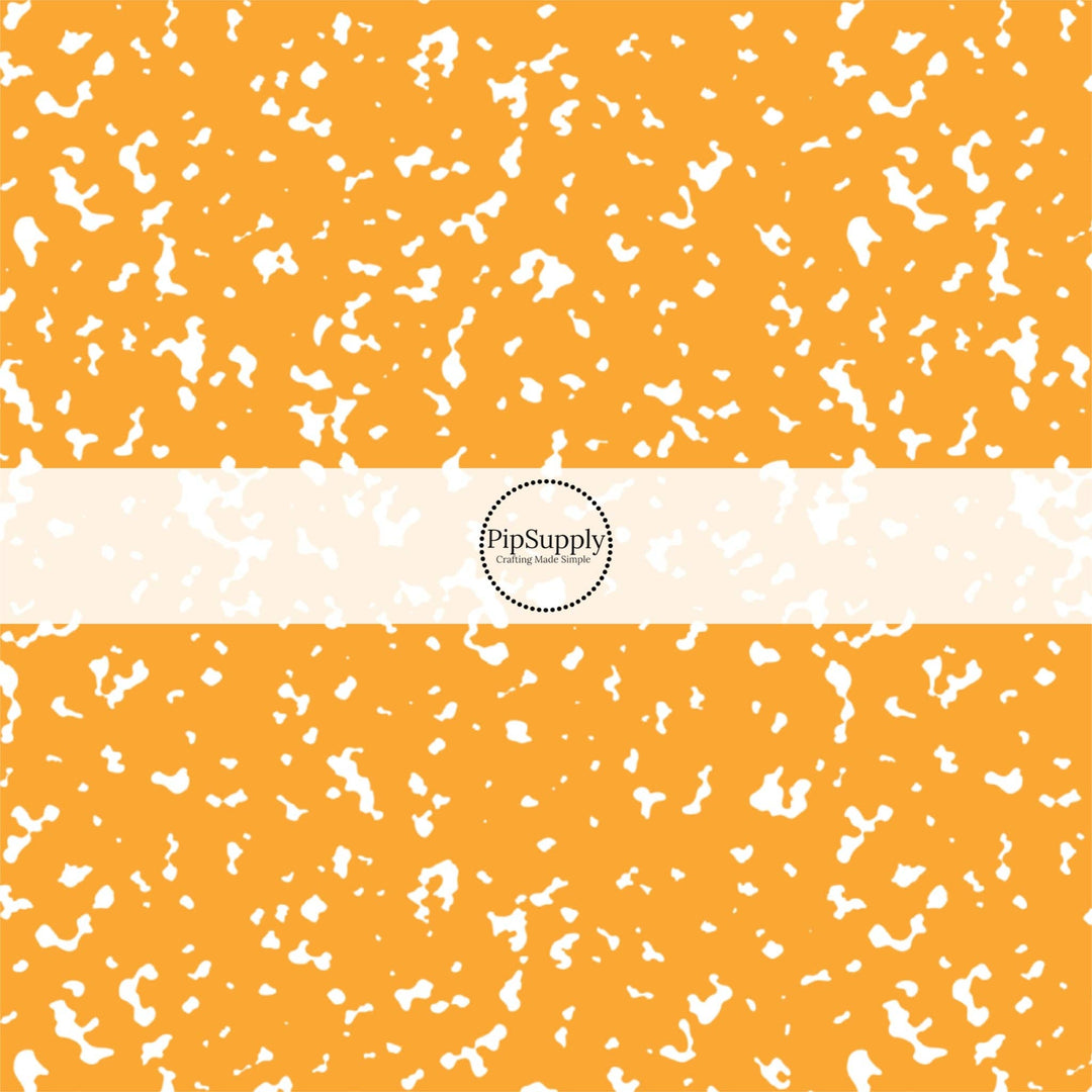 Bright Orange Composition Fabric By The Yard