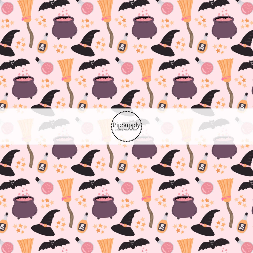 Witchful Thinking Light Pink Hair Bow Strips