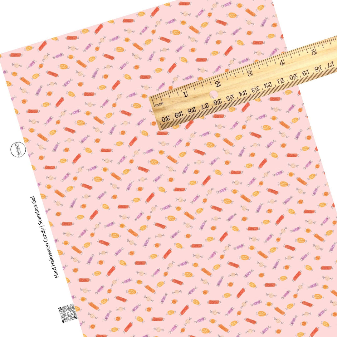 Hard Halloween Candy Faux Leather Sheets