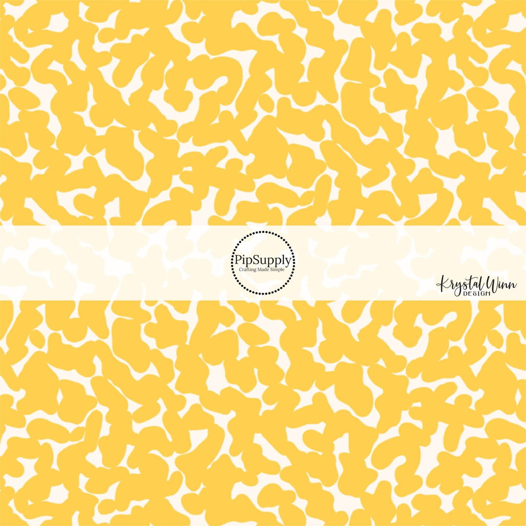 Yellow Composition Hair Bow Strips