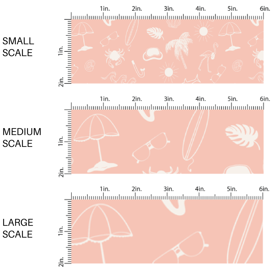 Coral Boardwalk Fabric By The Yard