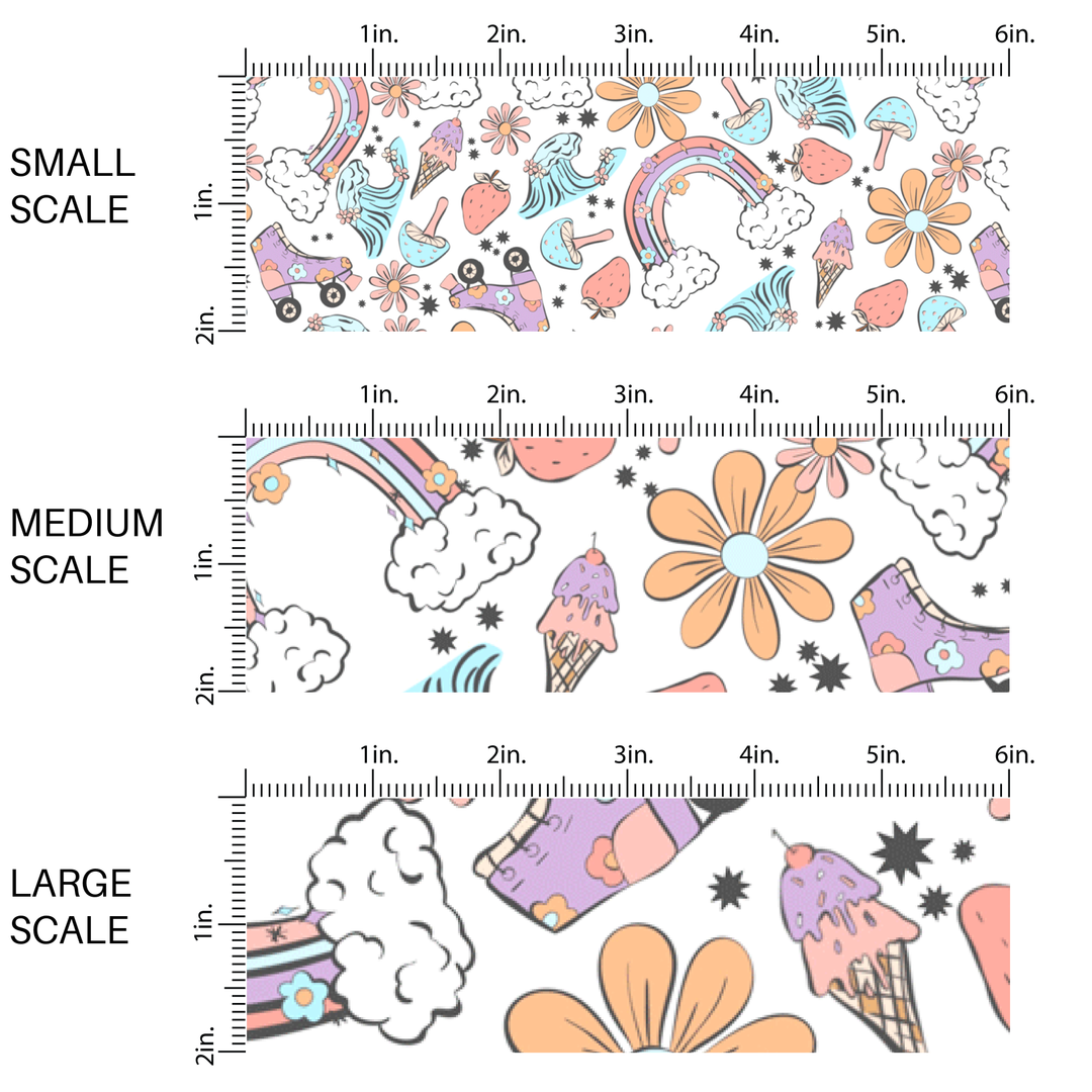 Floral Summer Days Fabric By The Yard