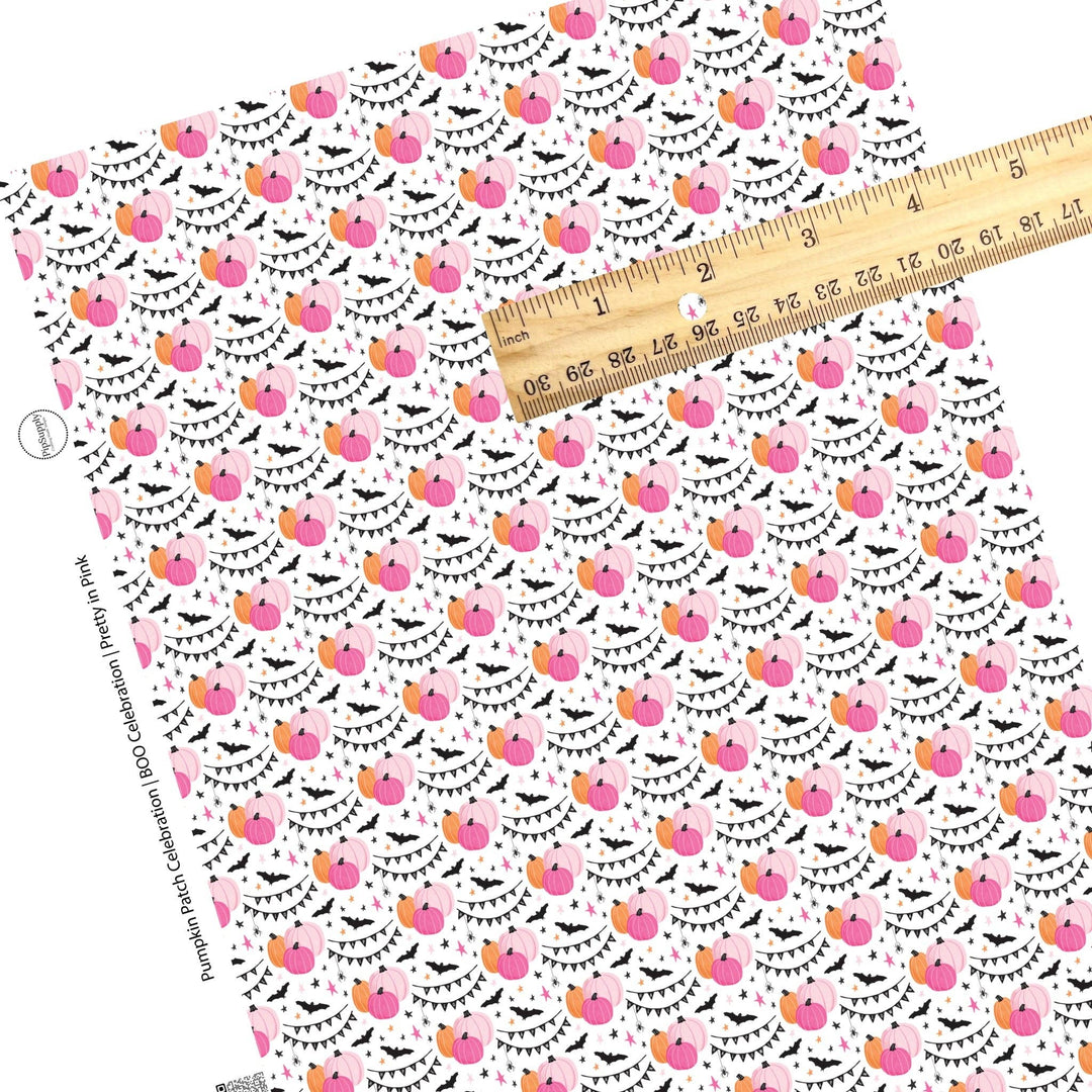 Pumpkin Patch Celebration Faux Leather Sheets