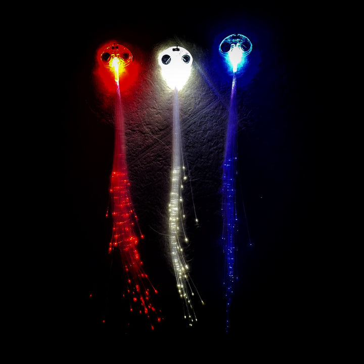 Light Led Fiber Optic Hair Clips