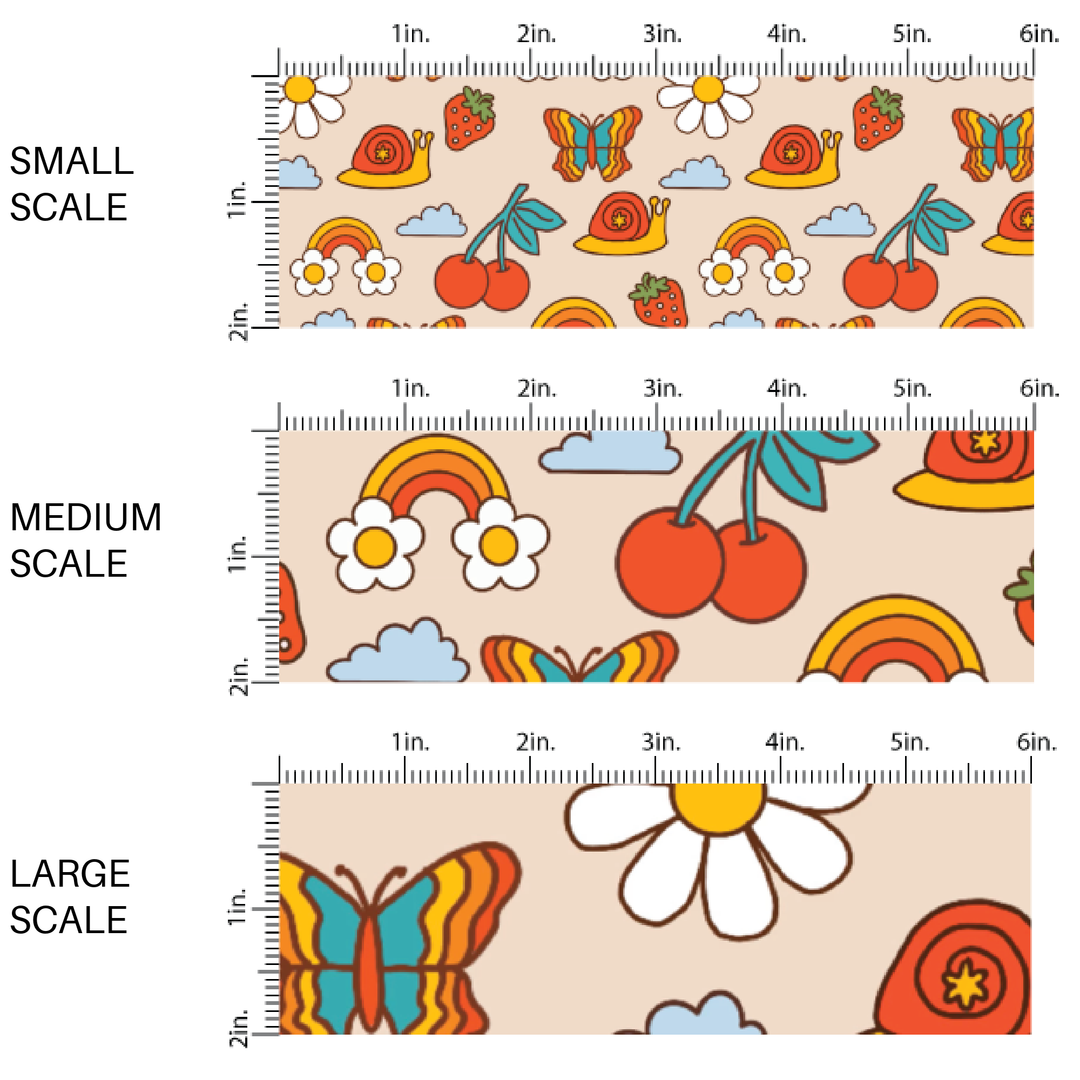 Retro Garden Fabric By The Yard