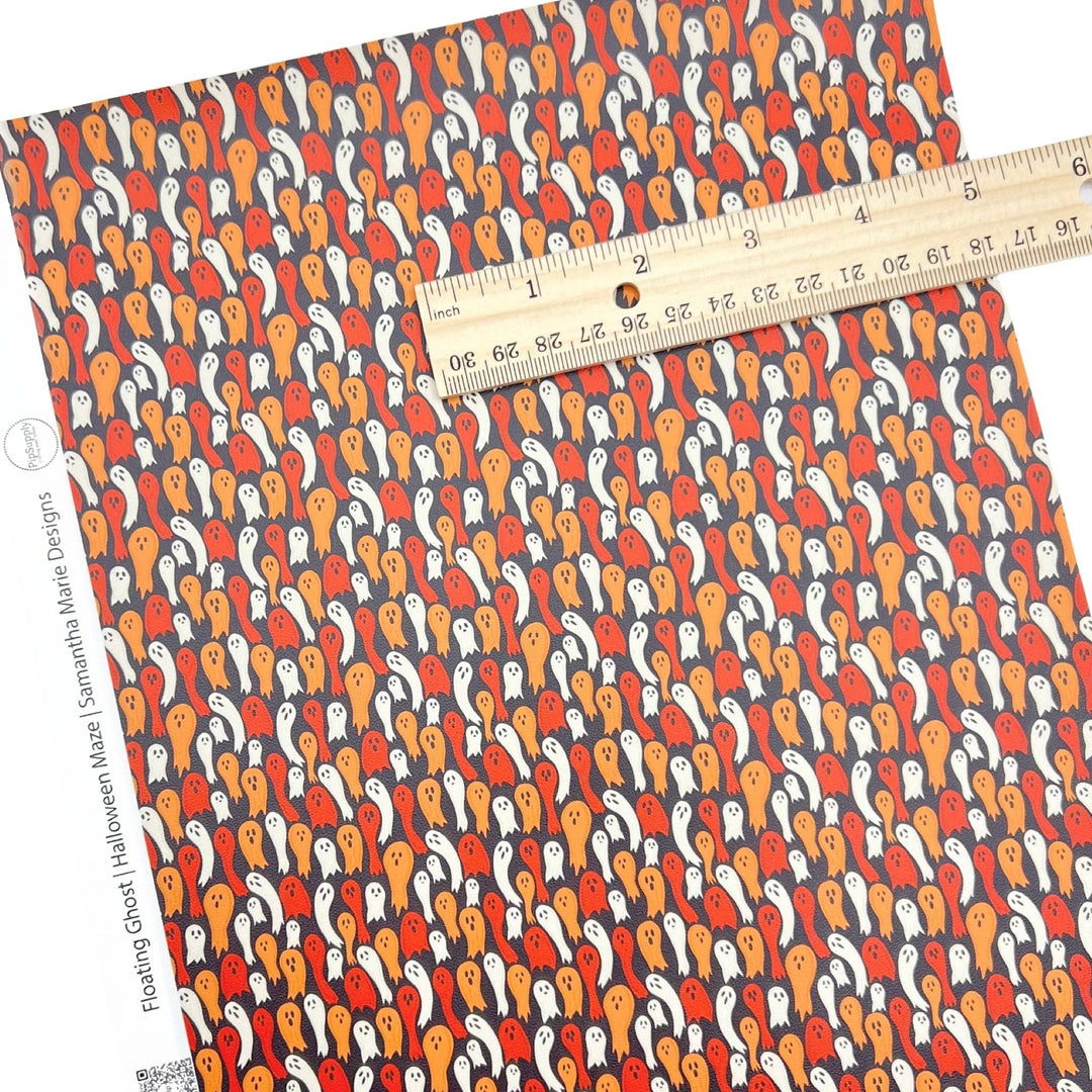 Halloween Maze Faux Leather Sheets