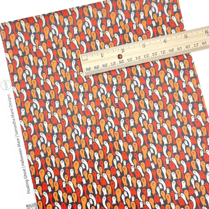 Halloween Maze Faux Leather Sheets
