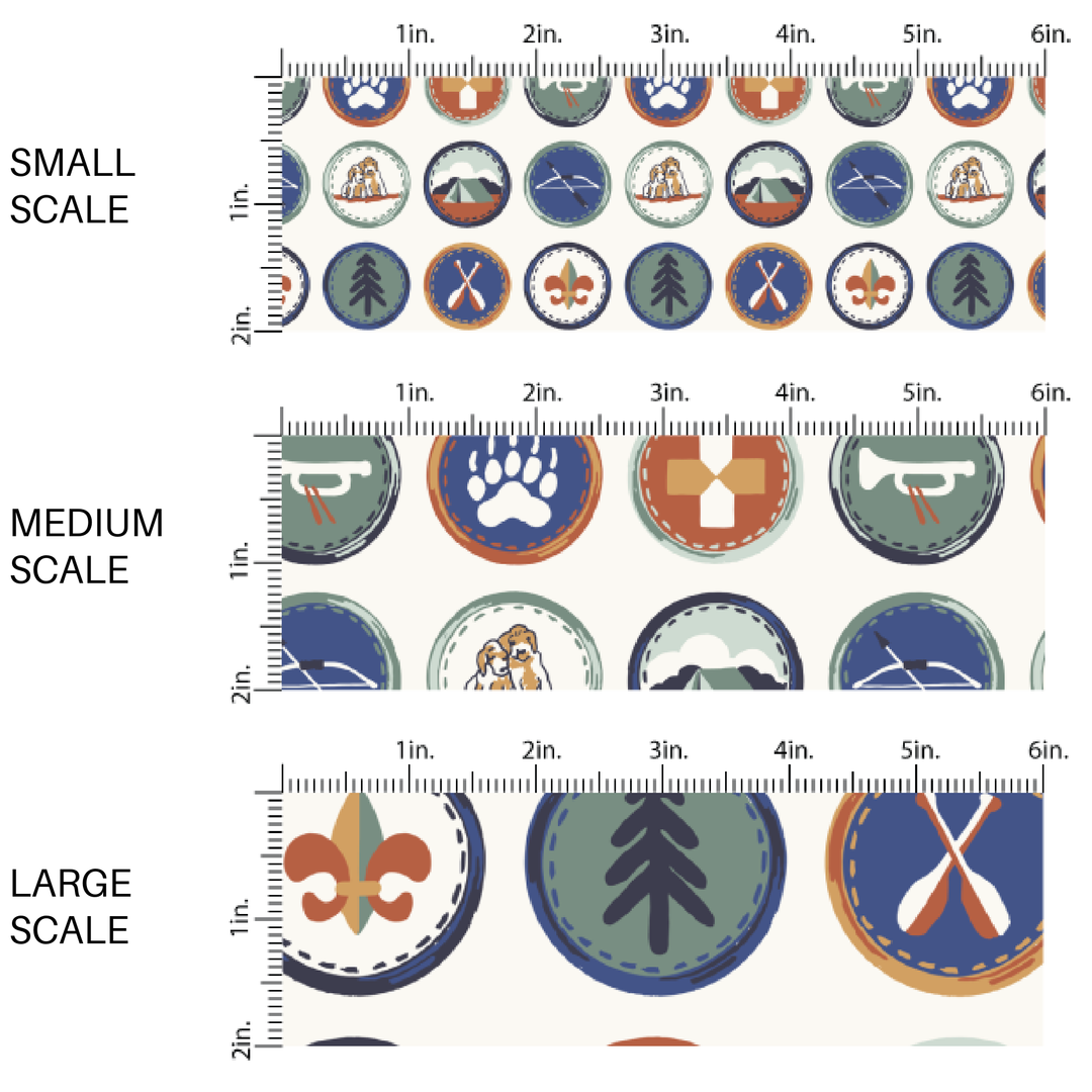 Wilderness Explorer Badge Fabric By The Yard