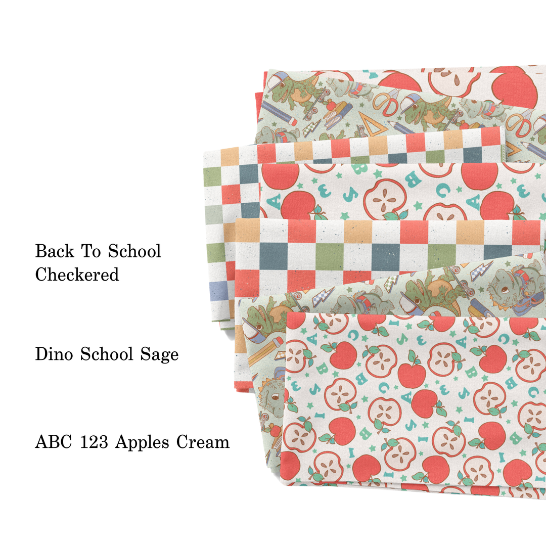 Back To School Checkered Fabric By The Yard