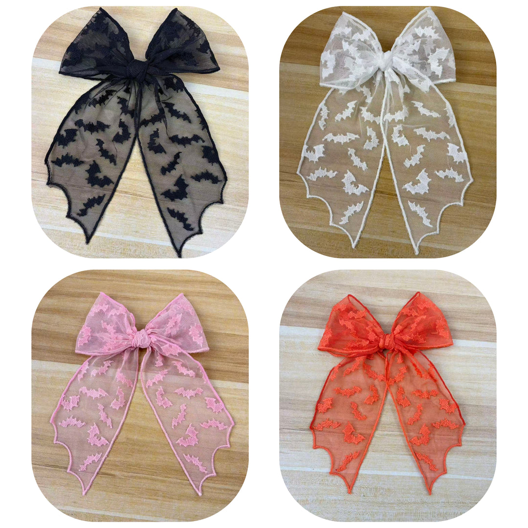 Batty Babe Hair Tied Bow w/ Clip