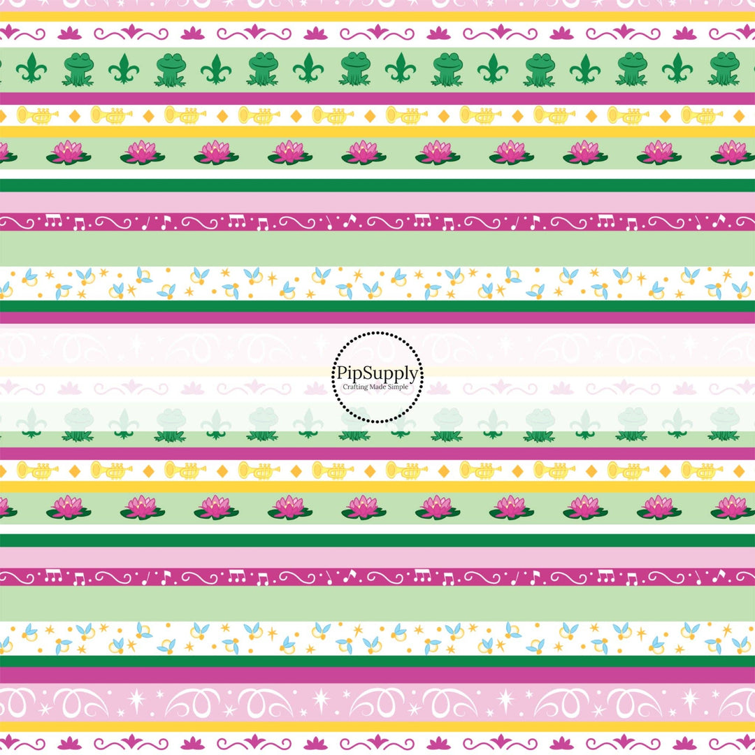 Bayou Stripes Princess Hair Bow Strips