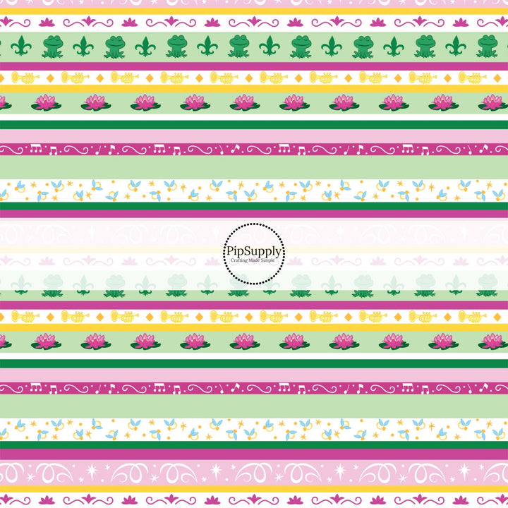 Bayou Stripes Princess Hair Bow Strips
