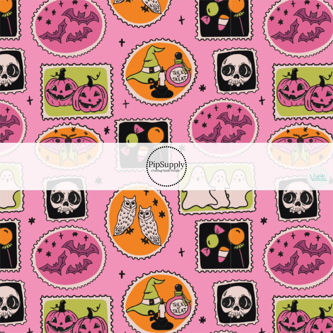Spooky Stamps Hair Bow Strips