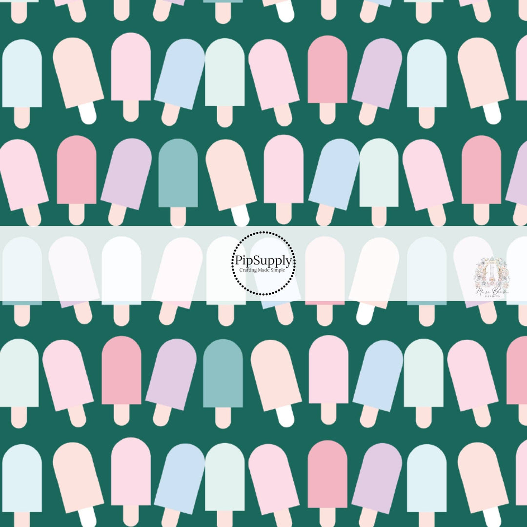 Pastel Popsicles Hair Bow Strips