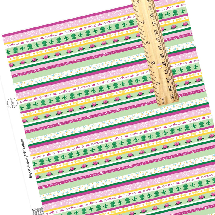 Bayou Stripes Princess Faux Leather Sheets