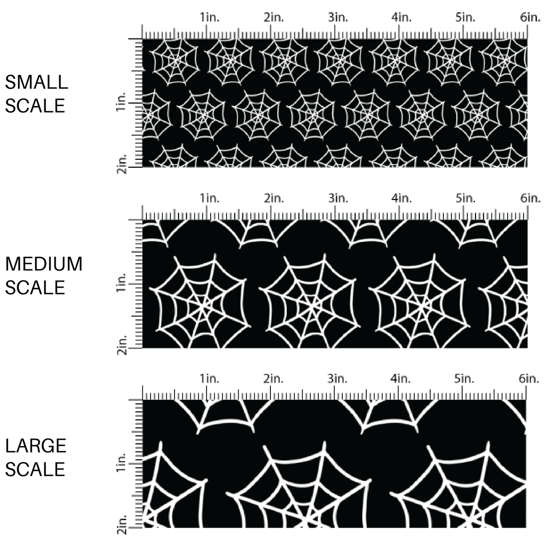 Spider Webs Onyx Fabric By The Yard